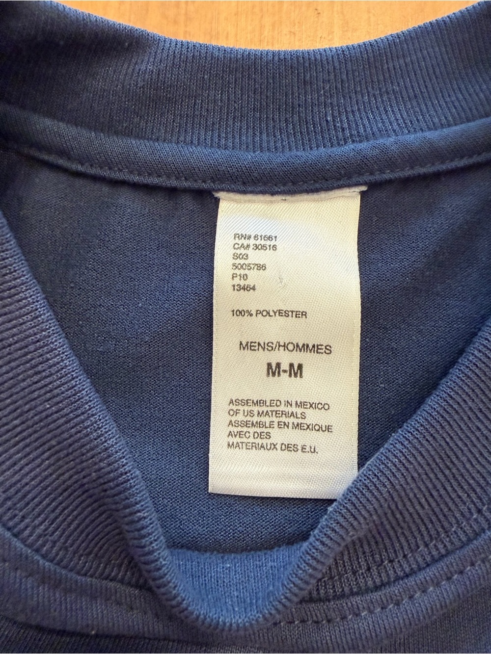 The North Face Dark Blue Crew Tee with Interior Tag - Picture 3 of 5